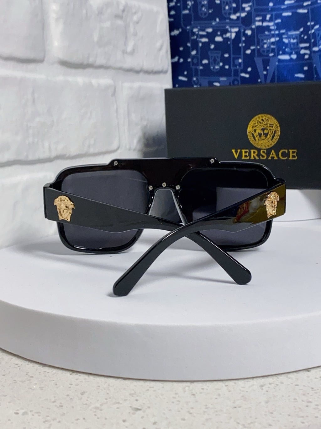 Versace Oversized Silver Lens Sunglasses for Men & Women - 358803 - detail image 3
