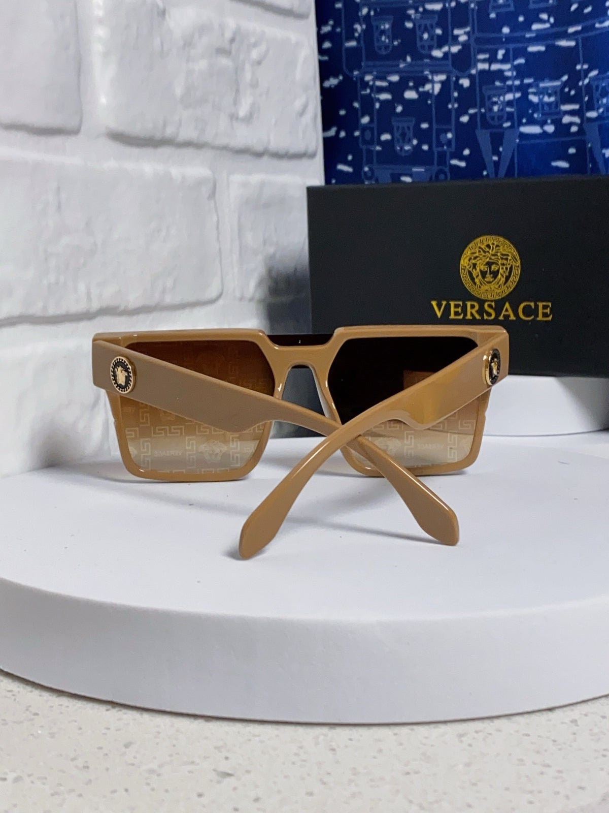 Versace Oversized Silver Lens Sunglasses for Men & Women - 358804 - detail image 3