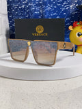 Versace Oversized Silver Lens Sunglasses for Men & Women - 487875