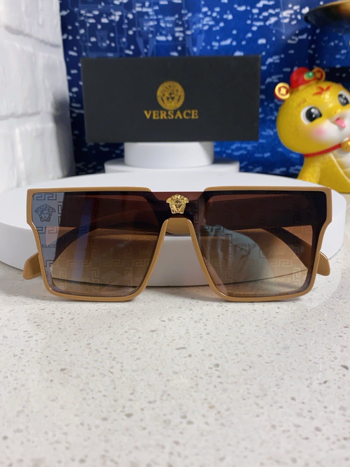 Versace Oversized Silver Lens Sunglasses for Men & Women - 358804 - detail image 9