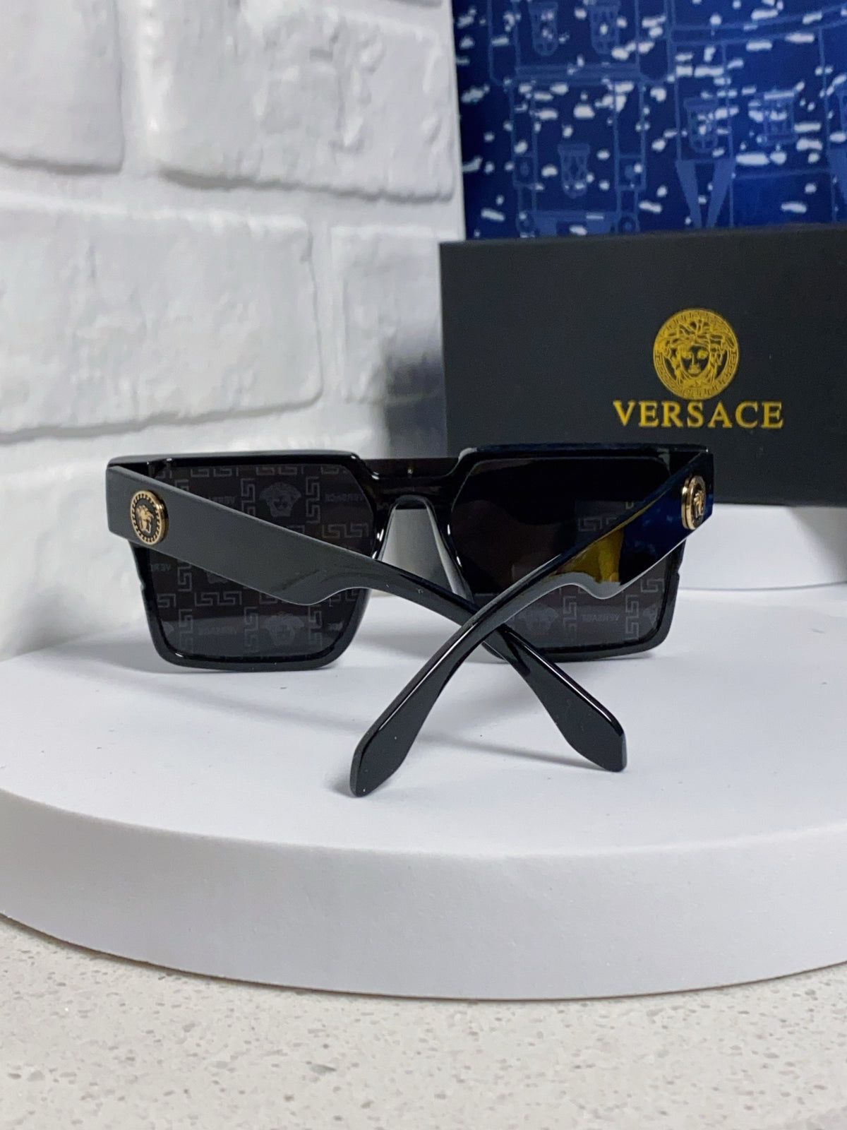 Versace Oversized Silver Lens Sunglasses for Men & Women - 487877 - detail image 3