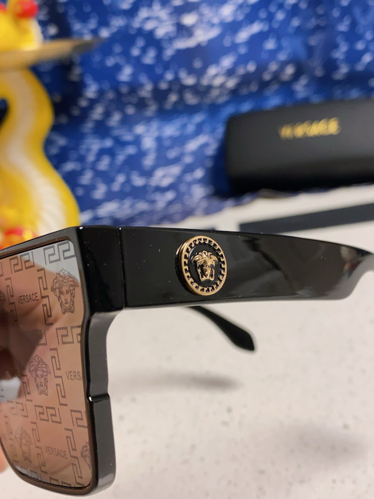 Versace Oversized Silver Lens Sunglasses for Men & Women - 358806 - detail image 7