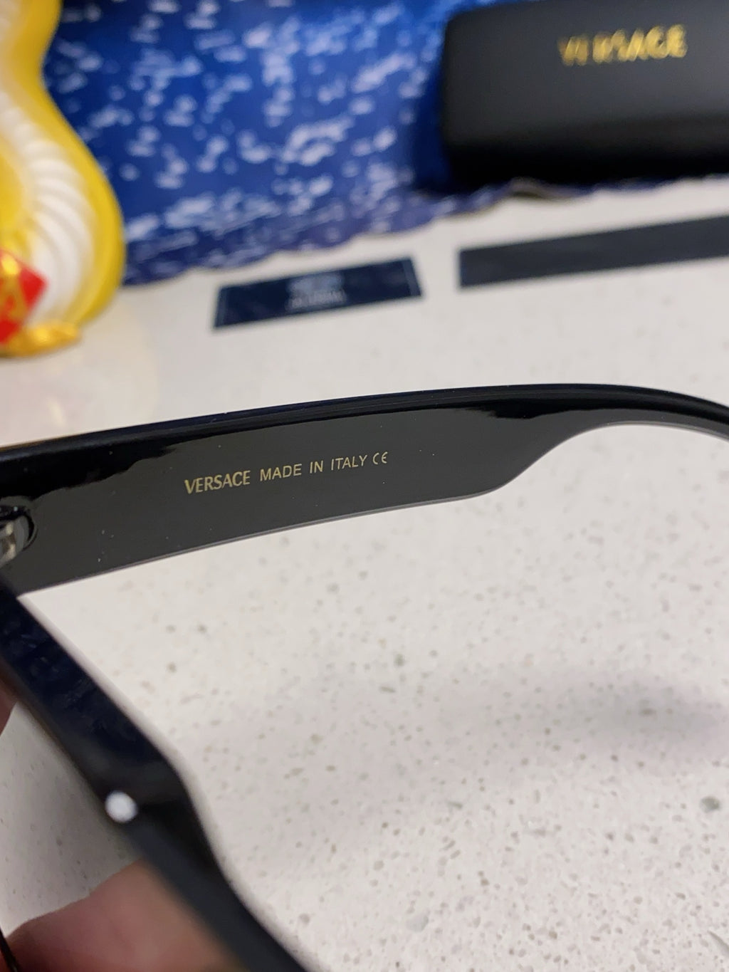 Versace Oversized Silver Lens Sunglasses for Men & Women - 358807 - detail image 8