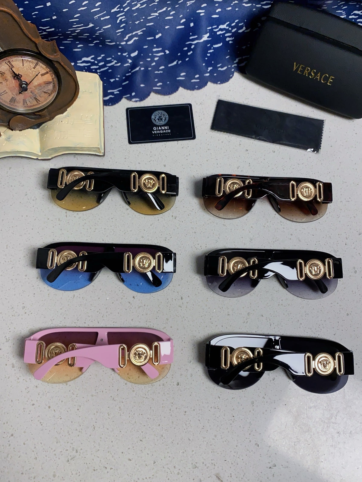 Versace Aviator Silver Lens Sunglasses for Men & Women - 372527 - detail image 10