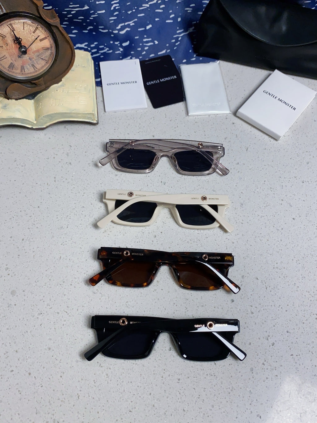 Gentle Monster JENNIE1996 Cat-Eye Silver Lens Sunglasses for Women - detail image 12