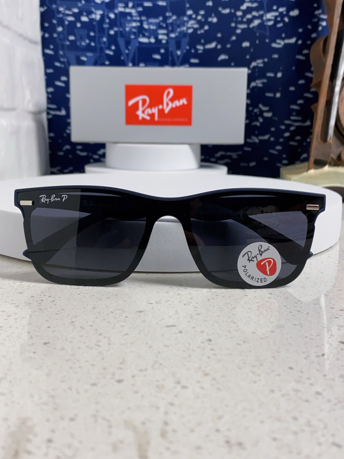 Ray-Ban RB4487 Polarized Acetate Square Silver Lens Sunglasses for Me - 372717 - detail image 9