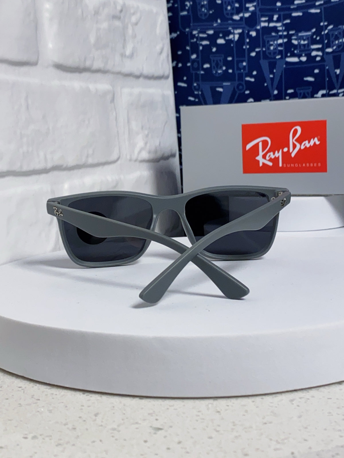 Ray-Ban RB4487 Polarized Acetate Square Silver Lens Sunglasses for Me - 372718 - detail image 3