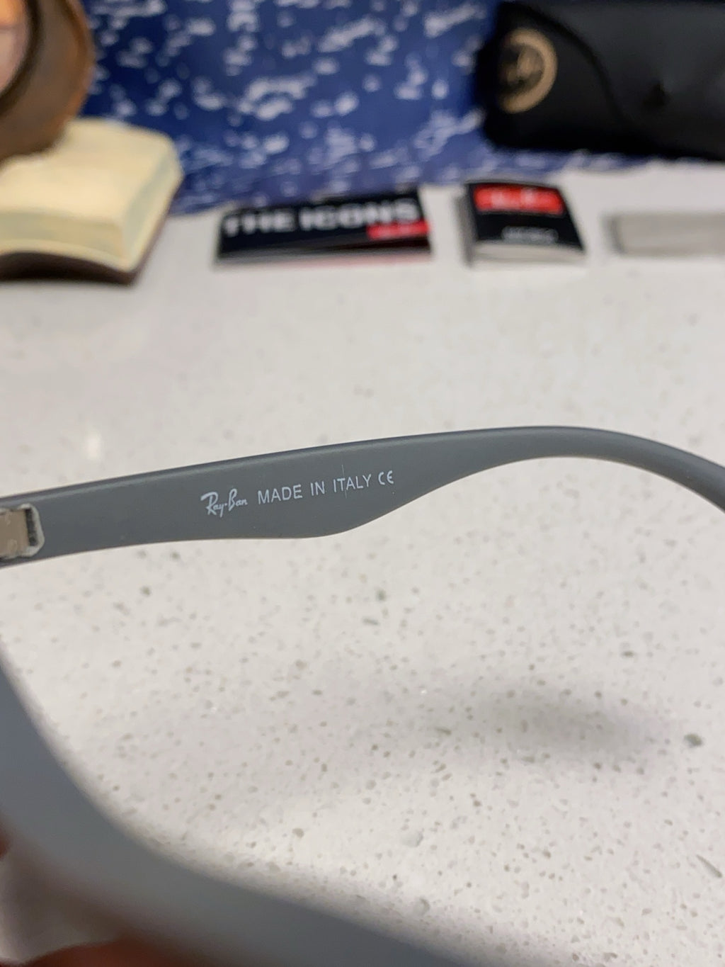 Ray-Ban RB4487 Polarized Acetate Square Silver Lens Sunglasses for Me - 372718 - detail image 8