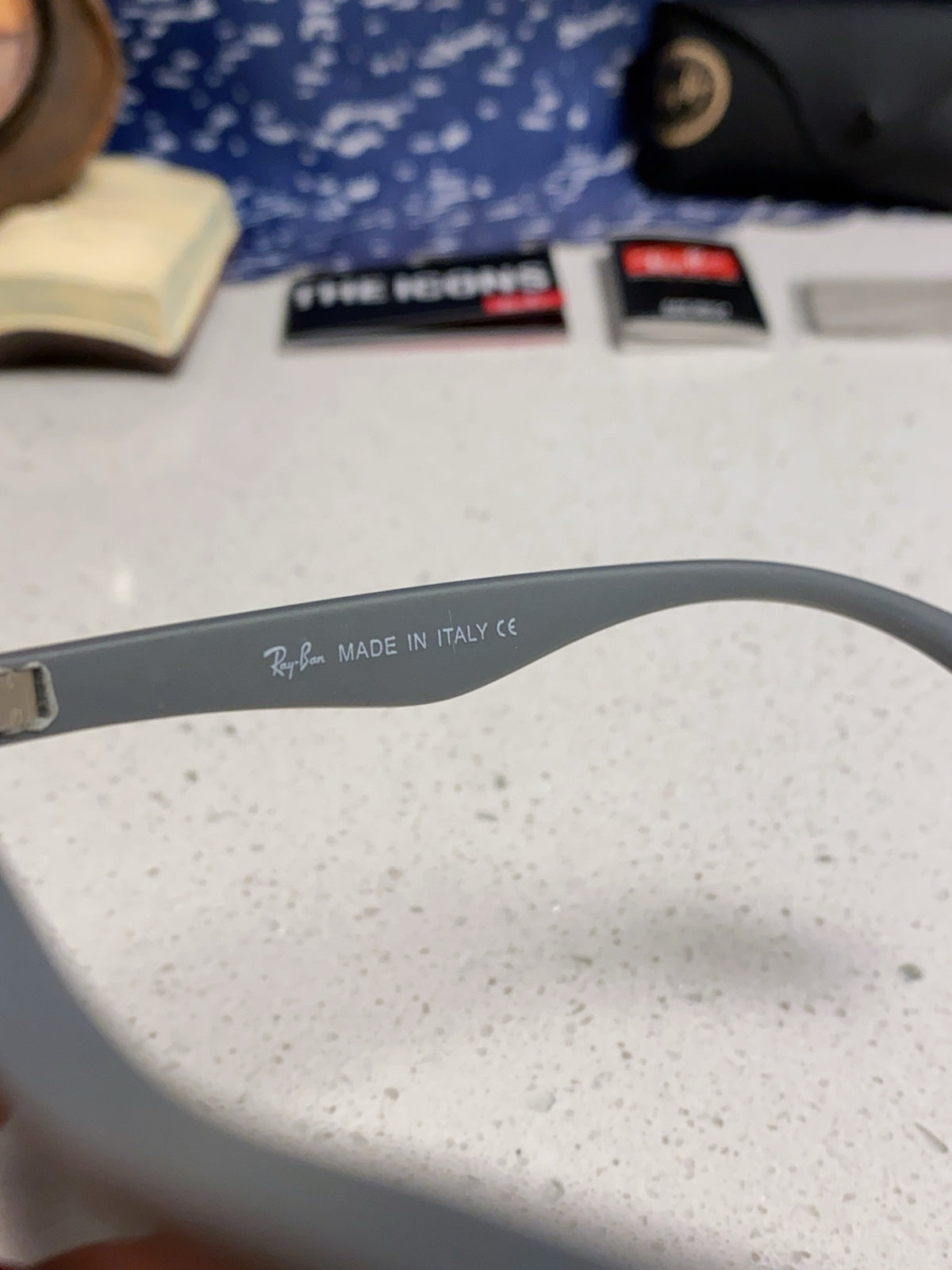 Ray-Ban RB4487 Polarized Acetate Square Silver Lens Sunglasses for Me - 372718 - detail image 8