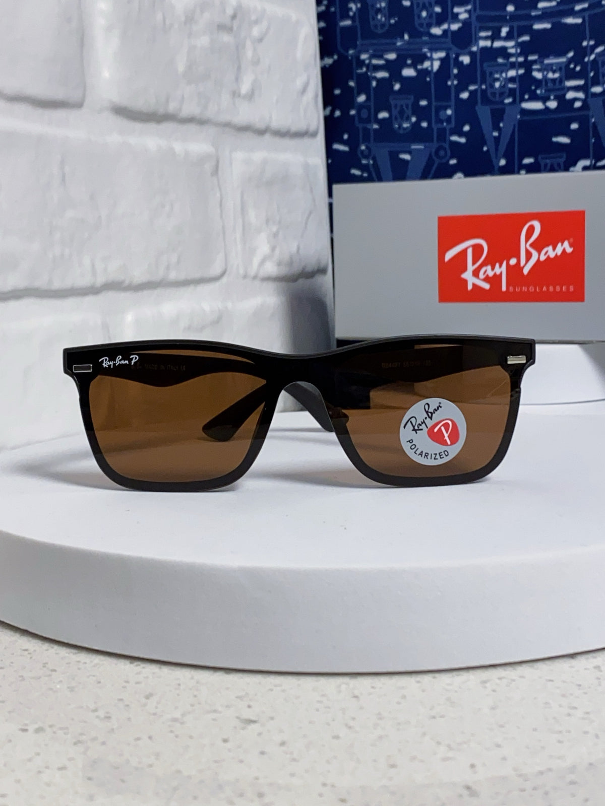 Ray-Ban RB4487 Polarized Acetate Square Brown Lens Sunglasses for Men & Women - detail image 2