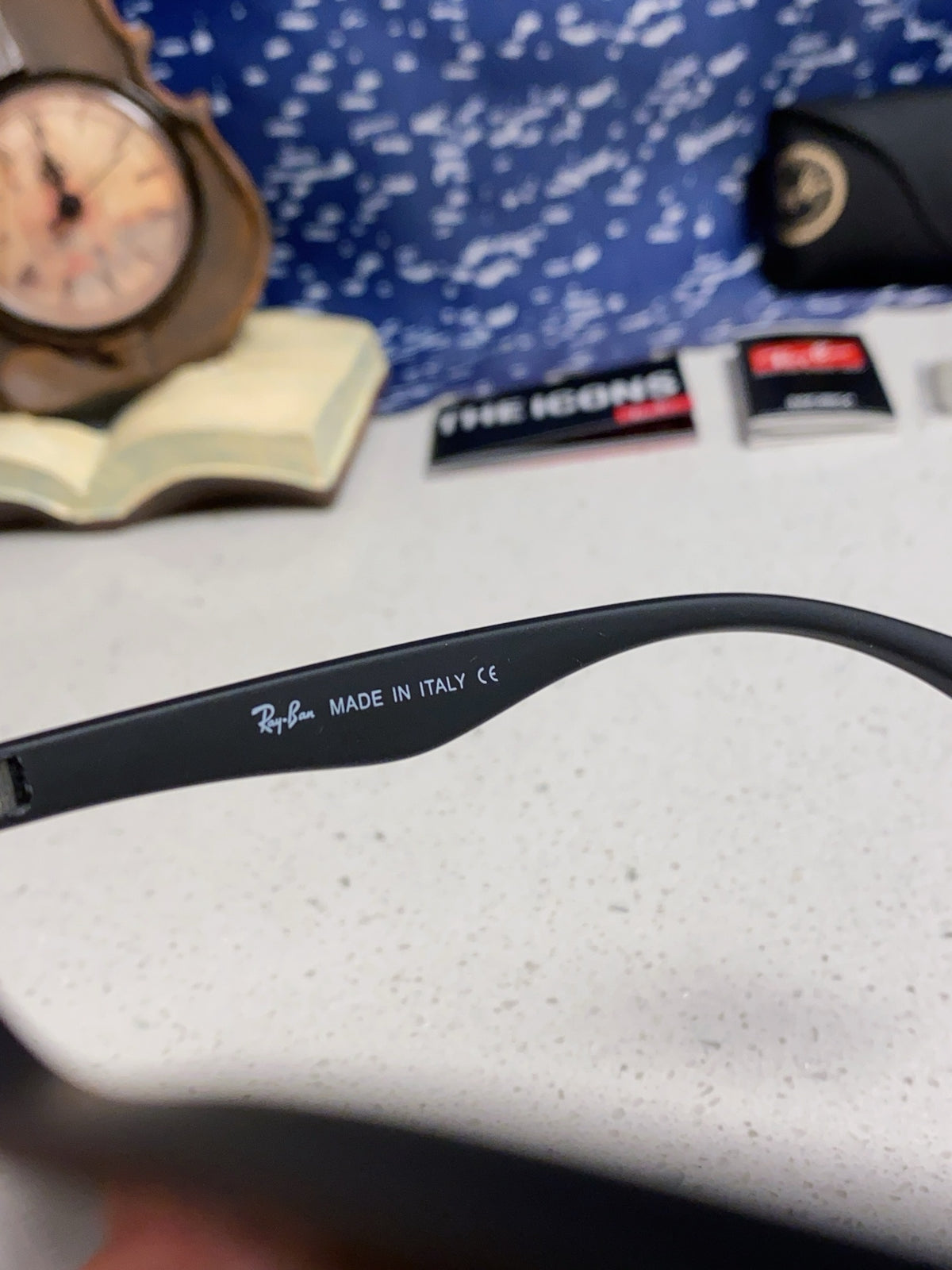 Ray-Ban RB4487 Polarized Acetate Square Silver Lens Sunglasses for Me - 372721 - detail image 8