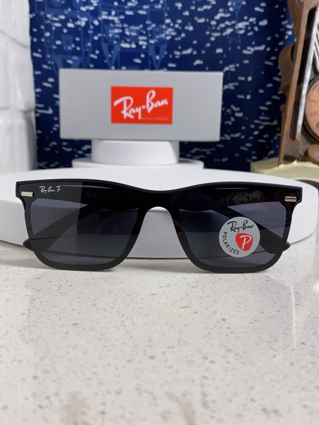 Ray-Ban RB4487 Polarized Acetate Square Silver Lens Sunglasses for Me - 372721 - detail image 9