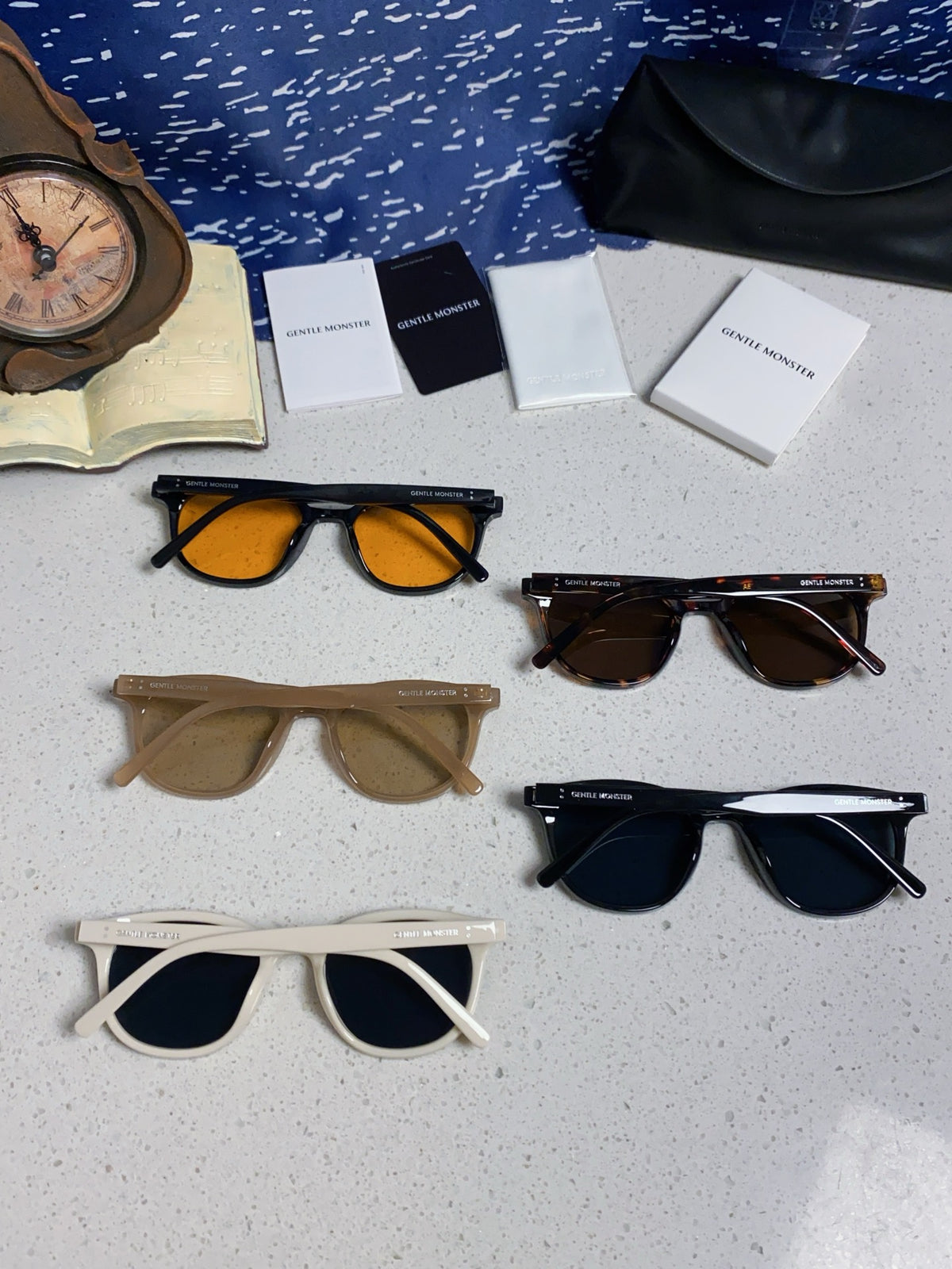 Gentle Monster LANG Square Black Lens Sunglasses for Men & Women - detail image 11