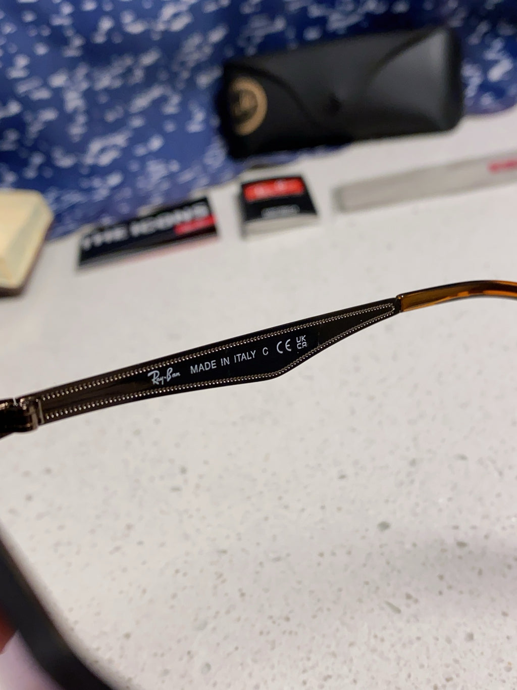 Ray-Ban RB3576 Lightweight Rimless Blue Lens Sunglasses for Men & Wom - 466509 - detail image 8