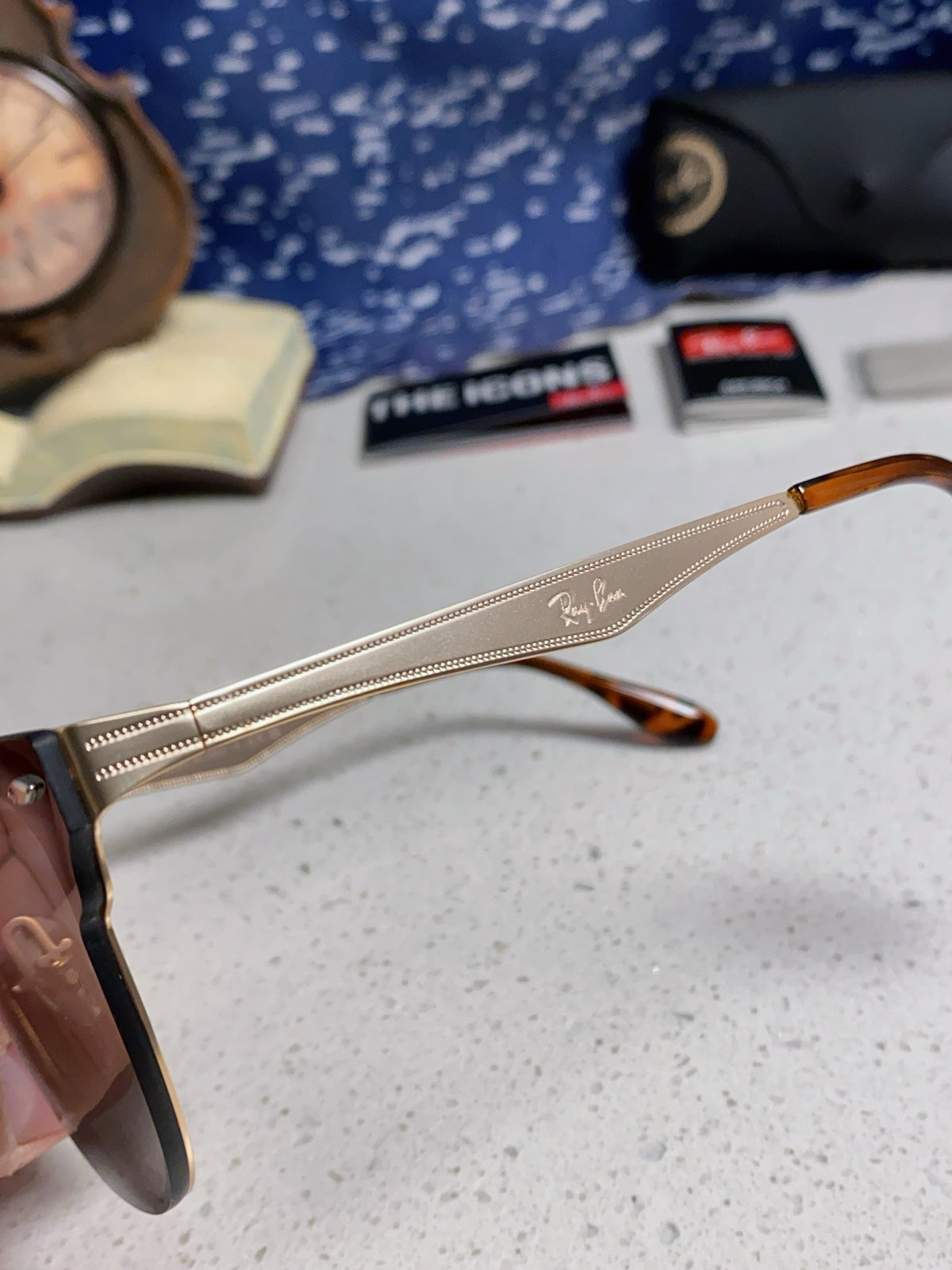 Ray-Ban RB3576 Lightweight Rimless Silver Lens Sunglasses for Men & W - 466508 - detail image 7