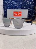 Ray-Ban RB3576 Lightweight Rimless Silver Lens Sunglasses for Men & W - 466508
