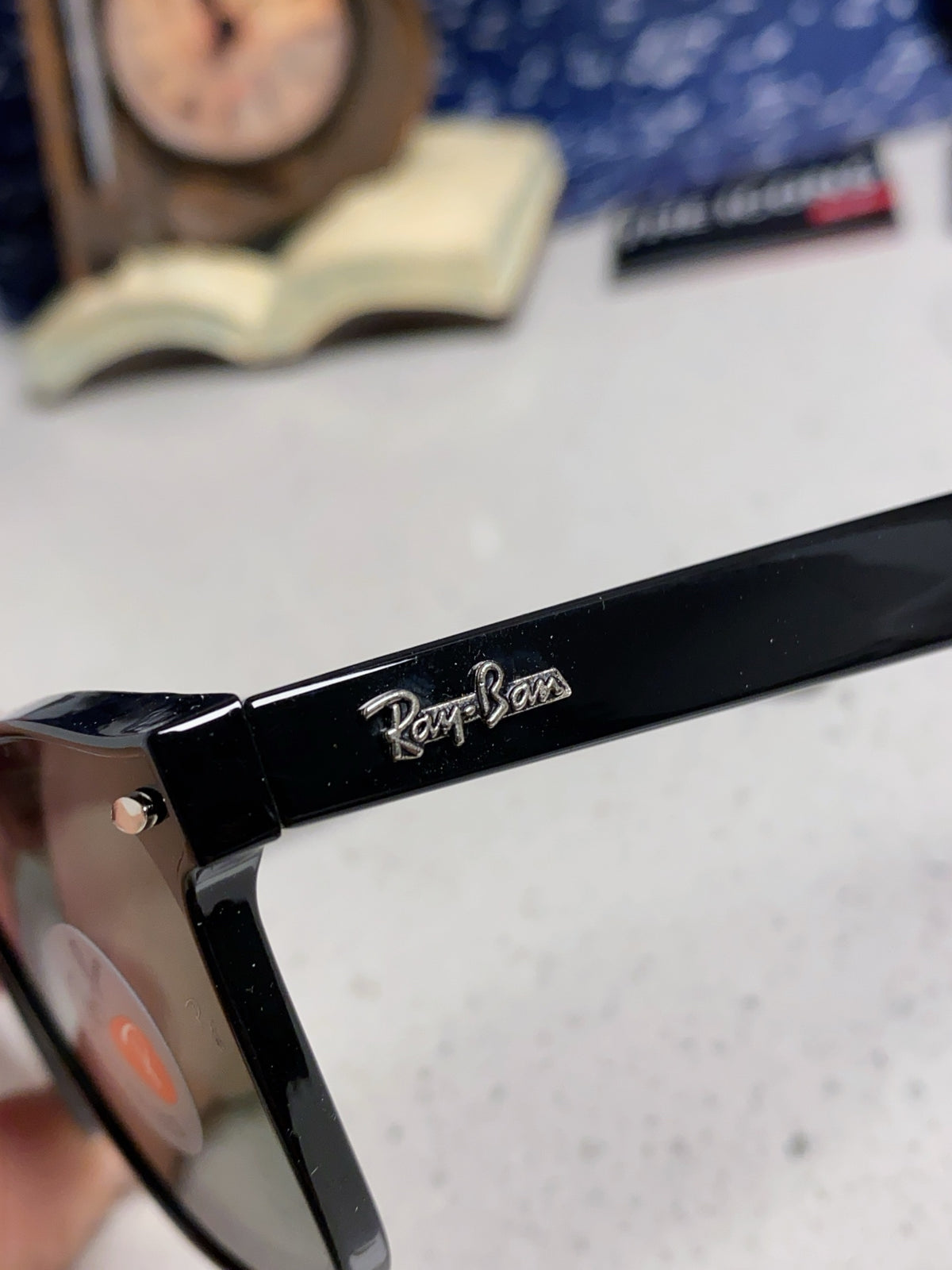 Ray-Ban RB4392 Square Silver Lens Sunglasses for Men & Women - detail image 7