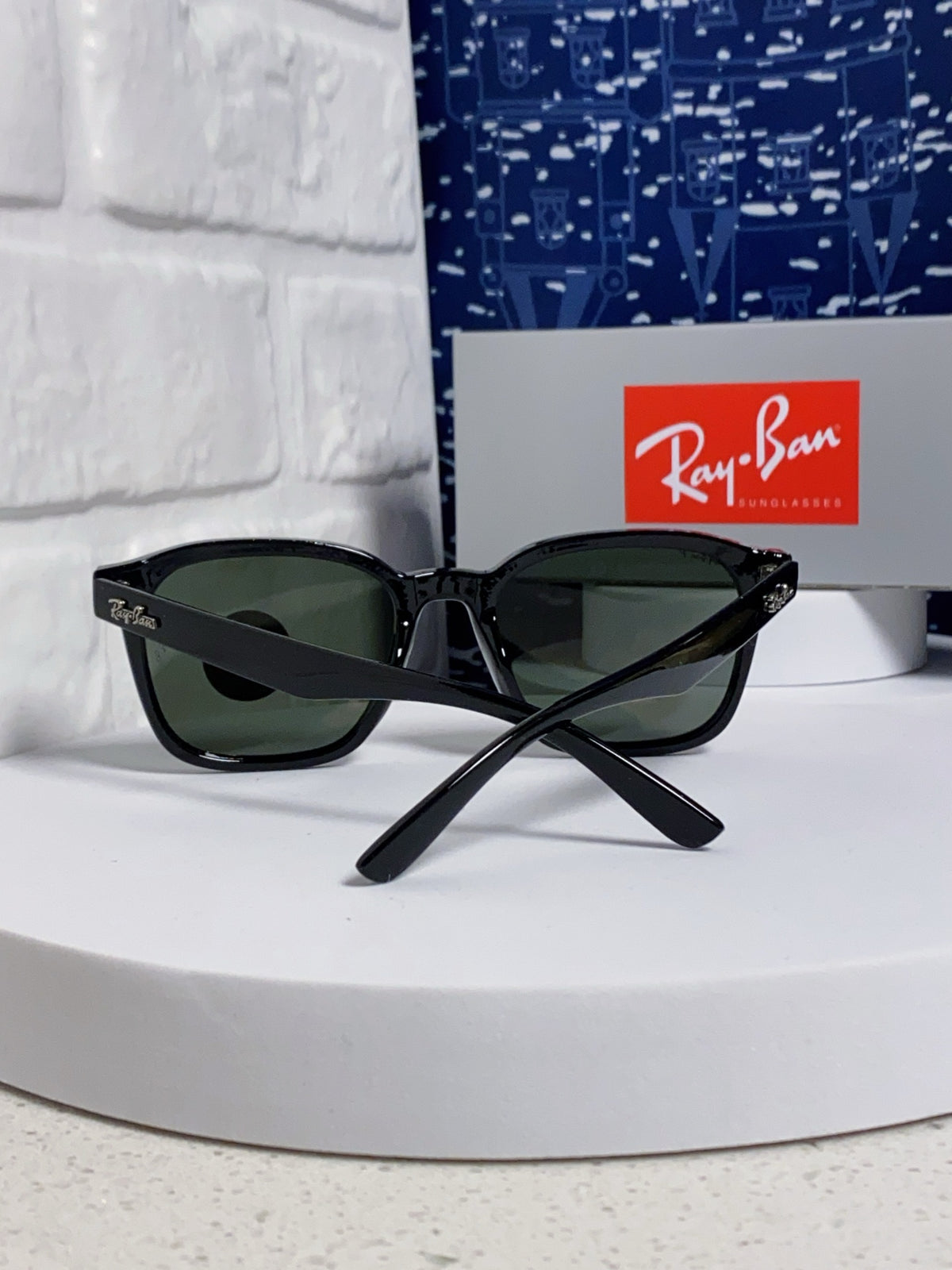 Ray-Ban RB4392 Square Silver Lens Sunglasses for Men & Women - detail image 3