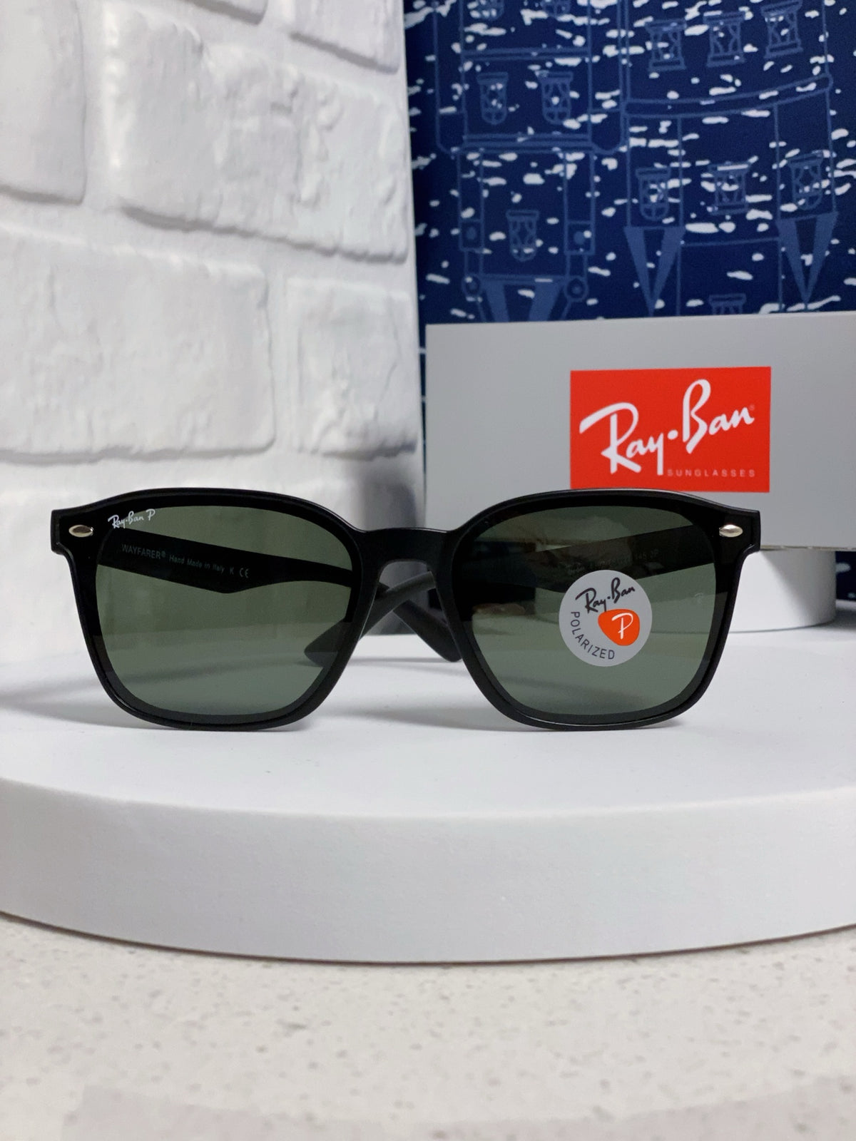 Ray-Ban RB4392 Square Black Lens Sunglasses for Men & Women - detail image 3