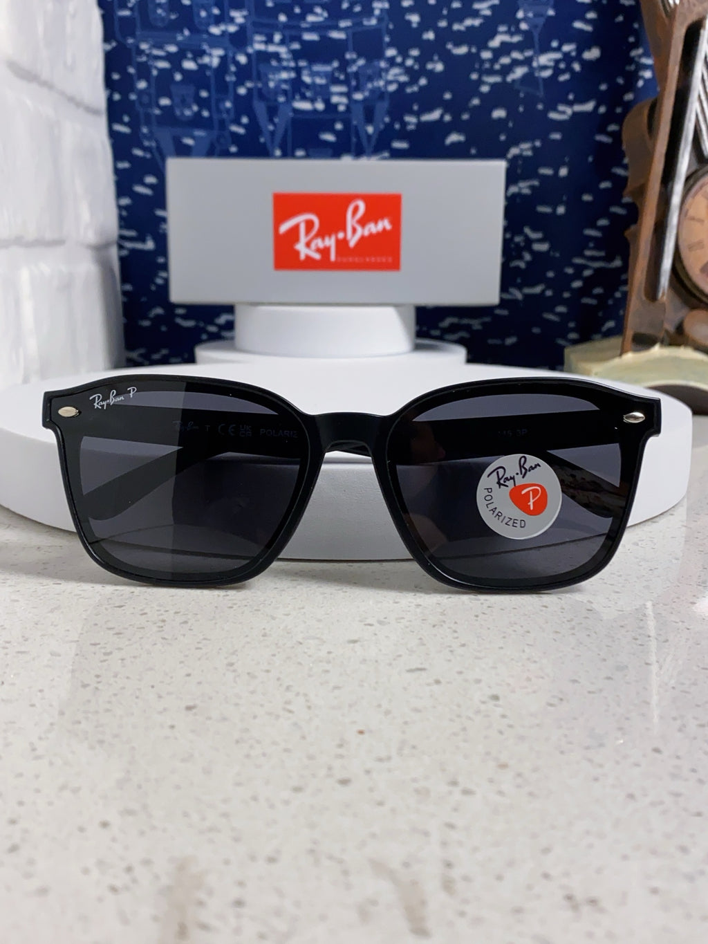 Ray-Ban RB4392 Square Gold Lens Sunglasses for Men & Women - detail image 10