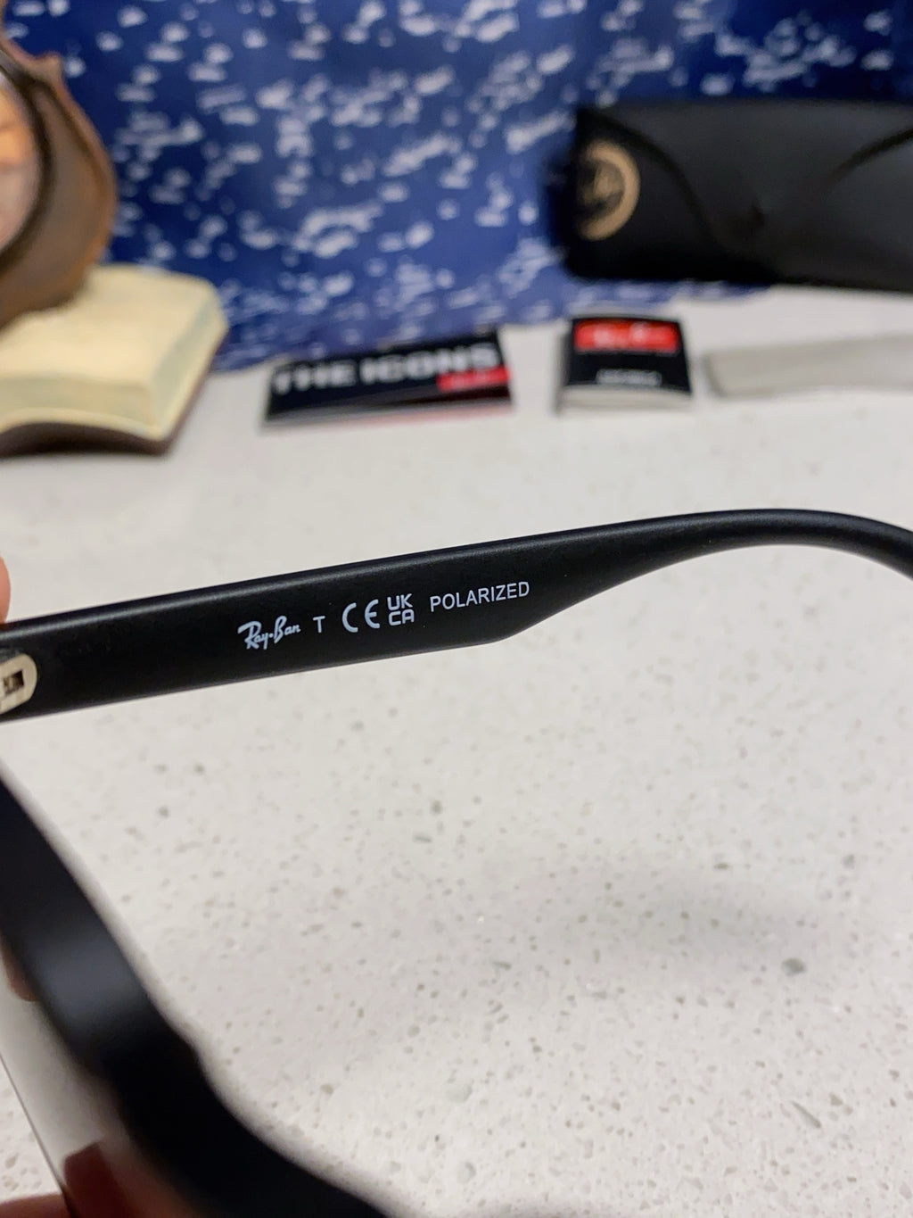 Ray-Ban RB4392 Square Gold Lens Sunglasses for Men & Women - detail image 9