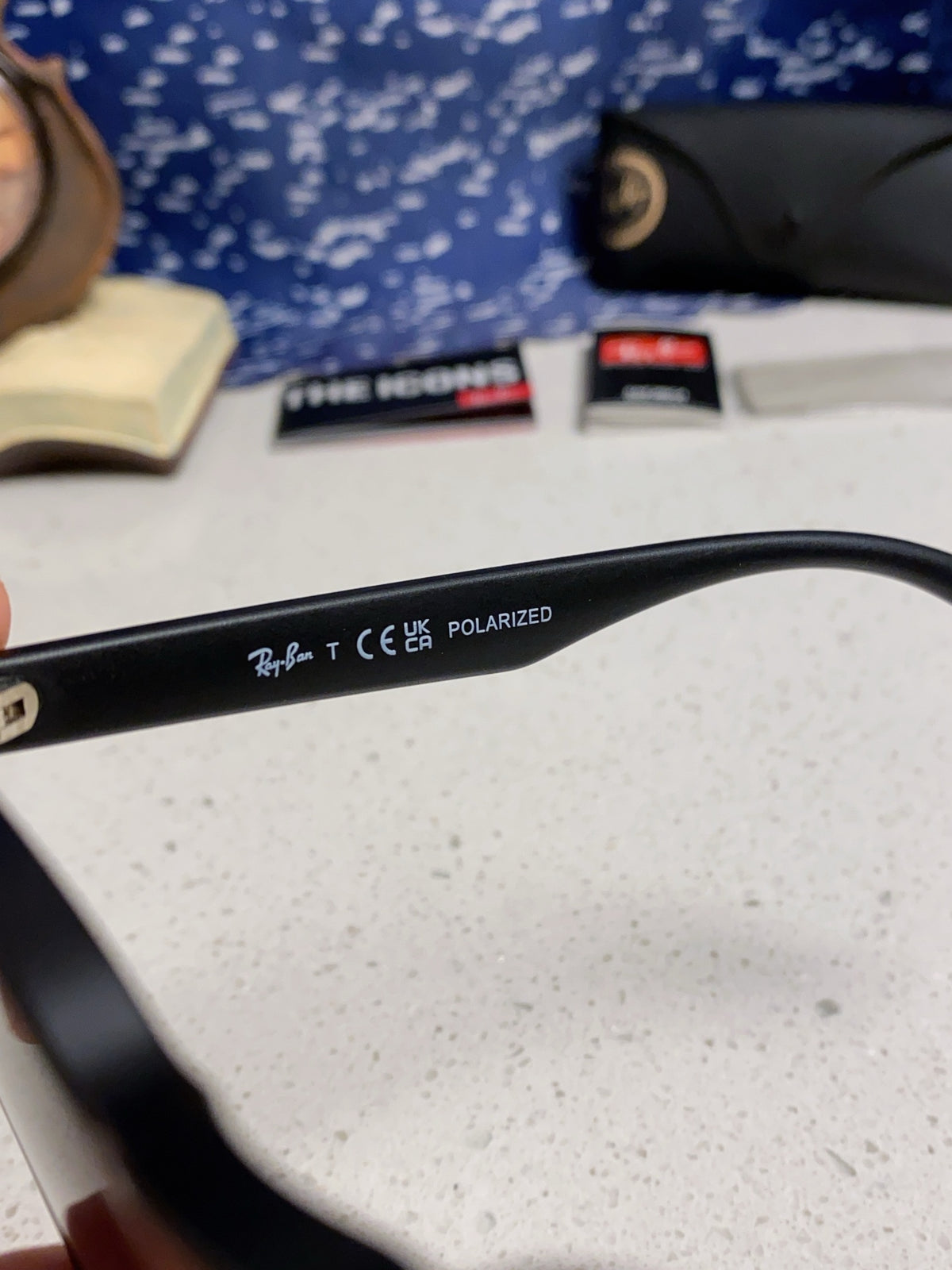 Ray-Ban RB4392 Square Gold Lens Sunglasses for Men & Women - detail image 9