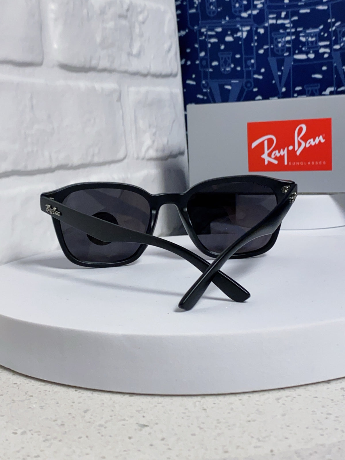 Ray-Ban RB4392 Square Gold Lens Sunglasses for Men & Women - detail image 4