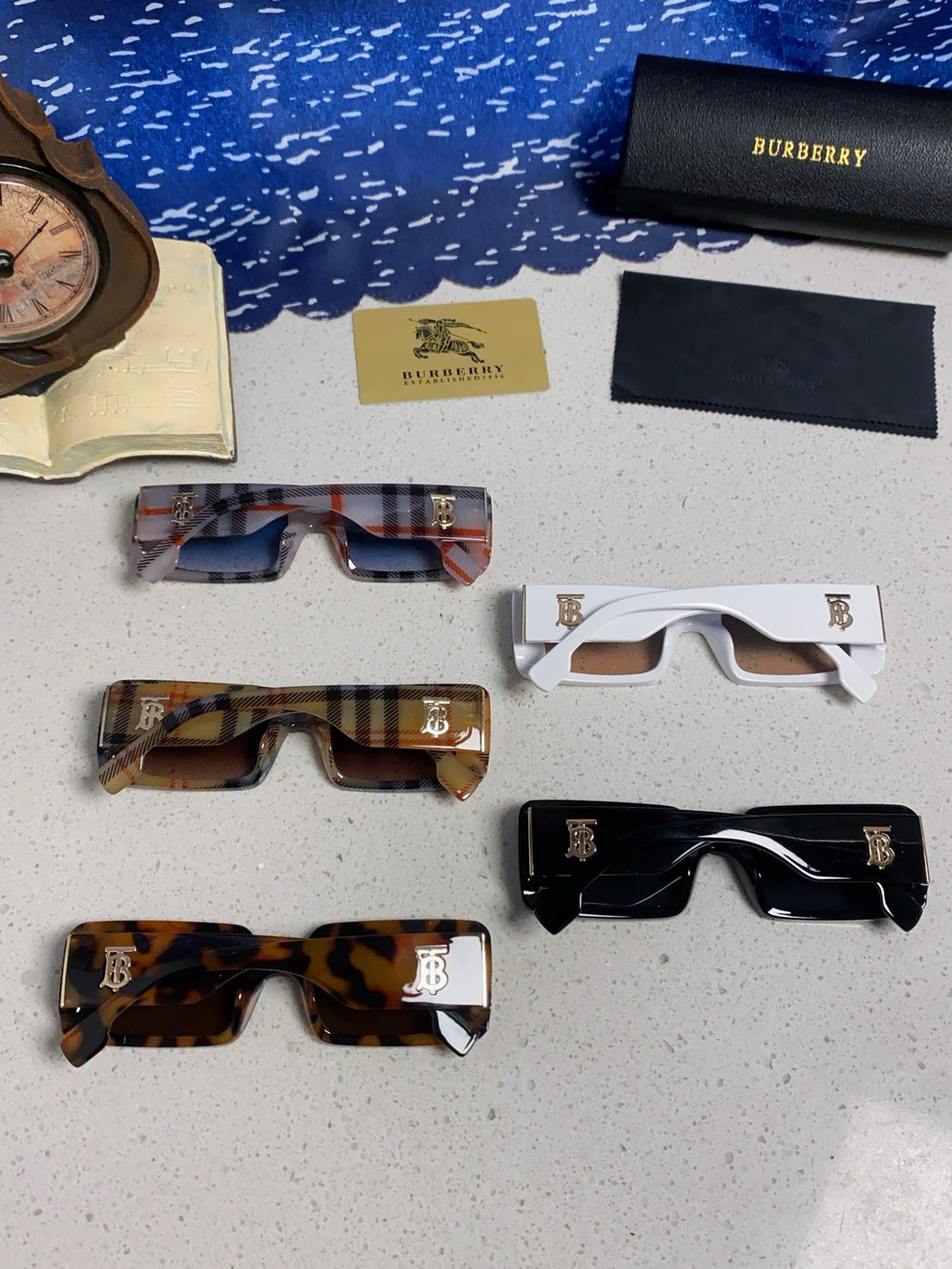Burberry Square Silver Lens Sunglasses for Men & Women - 465963 - detail image 12