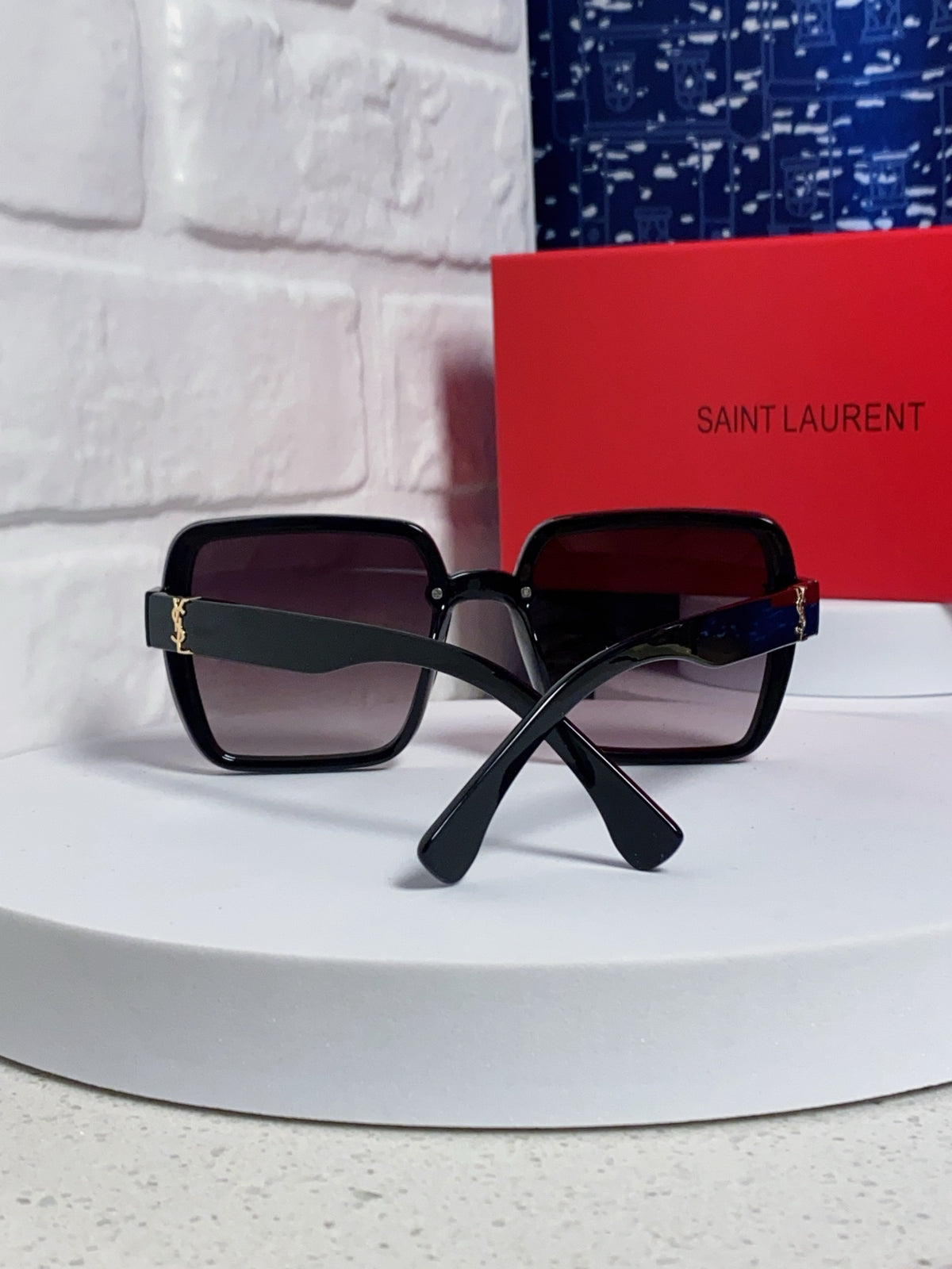 Saint Laurent Browline Black Lens Sunglasses for Men & Women - 465447 - detail image 2
