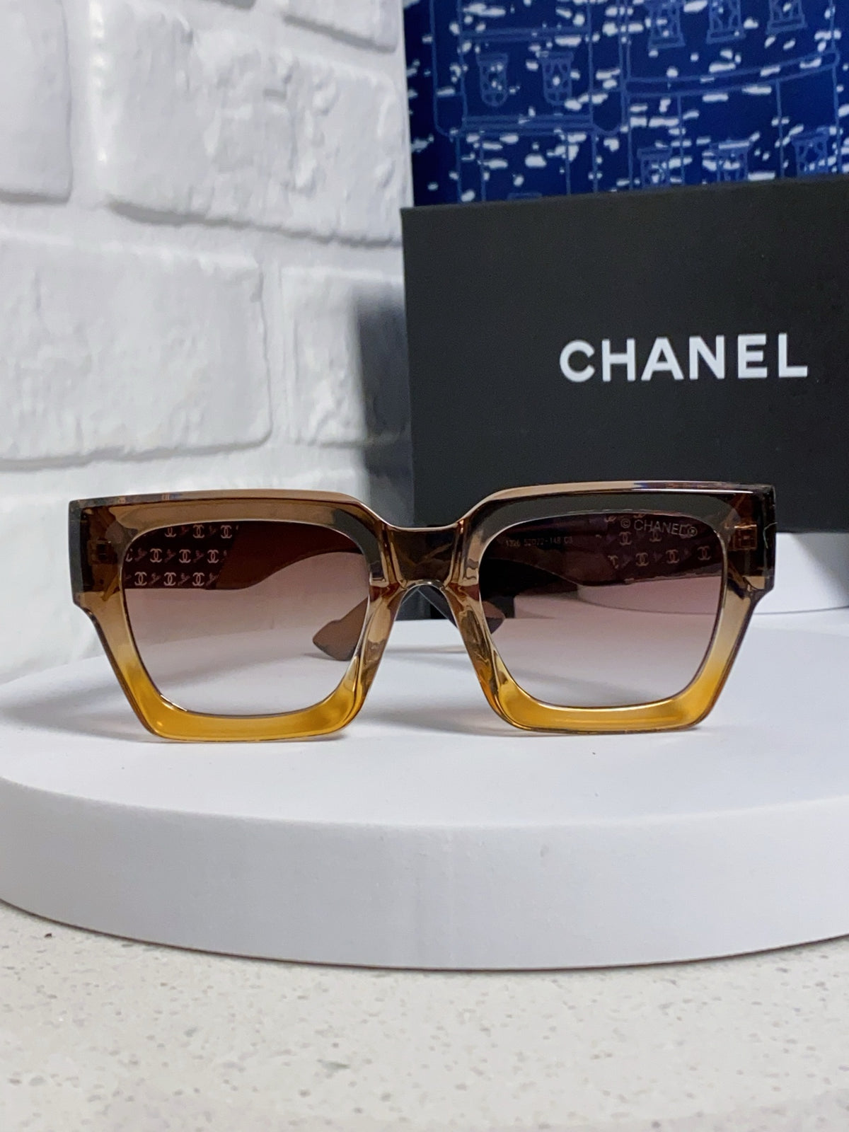 Chanel Polarized Square Brown Lens Sunglasses for Women - 158341