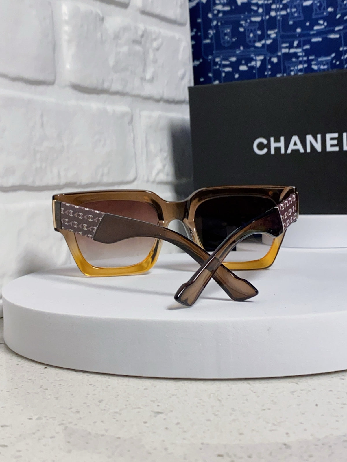 Chanel Polarized Square Brown Lens Sunglasses for Women - 158341 - detail image 2