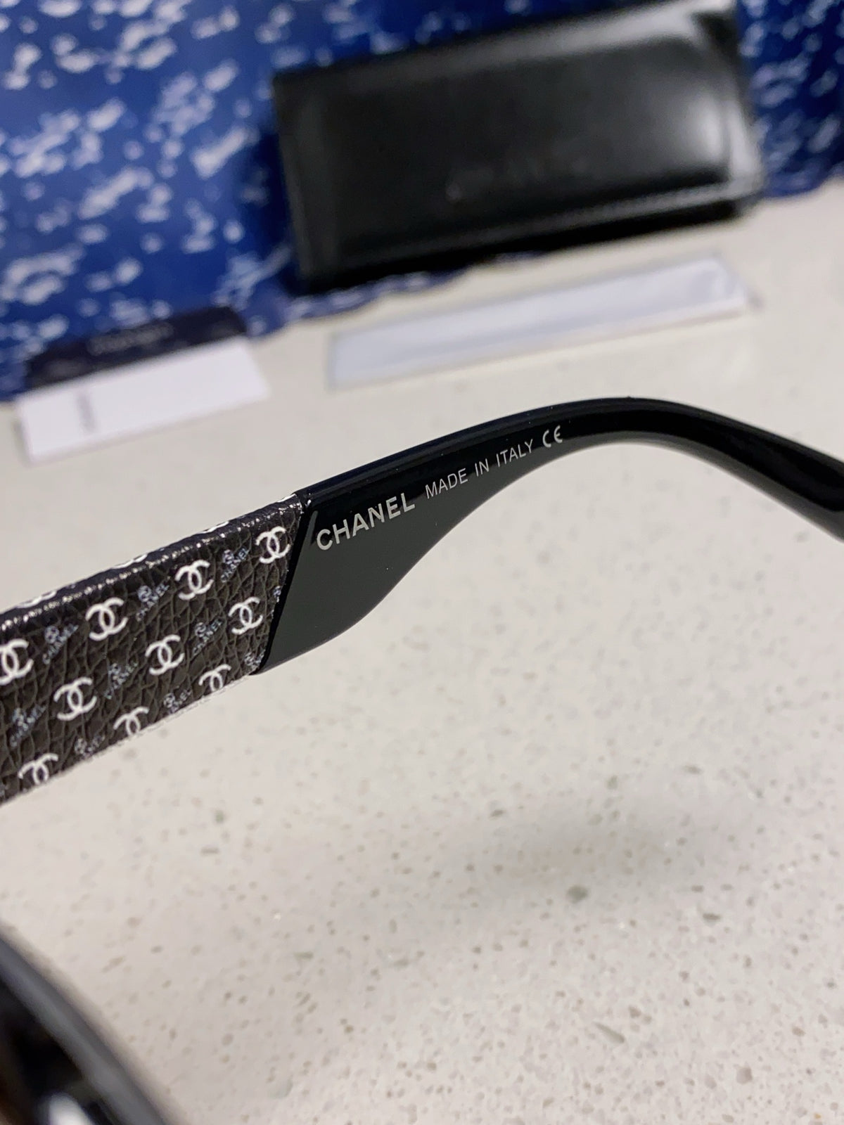 Chanel Polarized Square Silver Lens Sunglasses for Women - 398496 - detail image 8