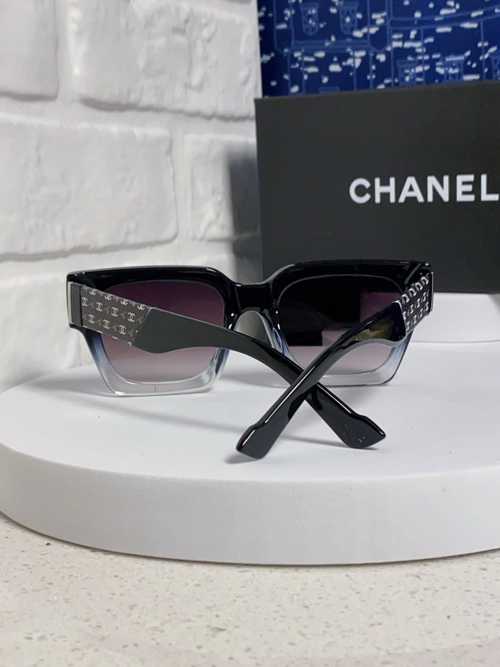 Chanel Polarized Square Silver Lens Sunglasses for Women - 398496 - detail image 3