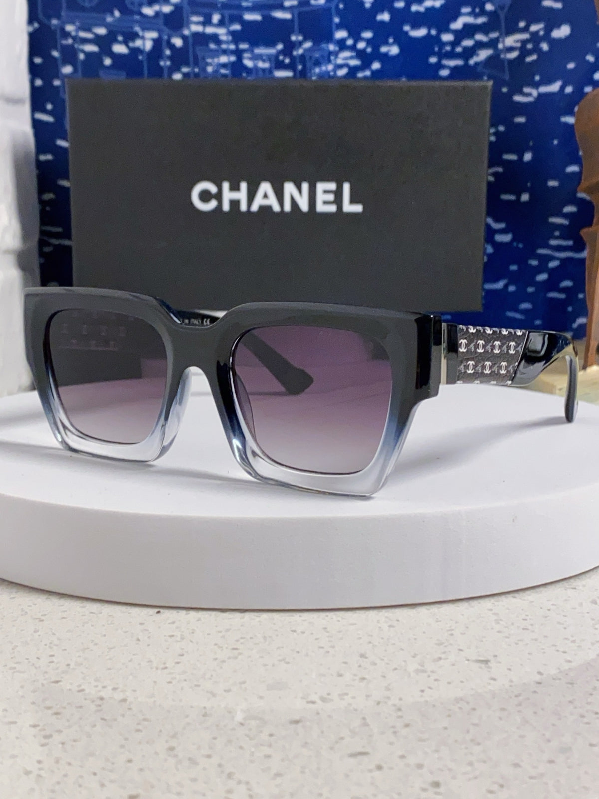 Chanel Polarized Square Silver Lens Sunglasses for Women - 158342