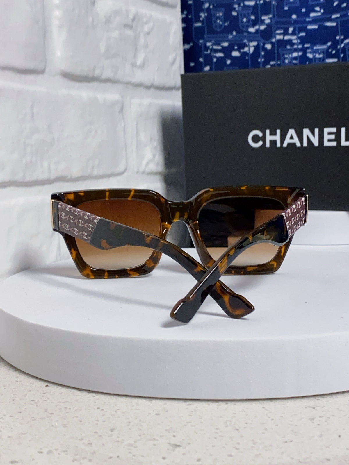 Chanel Polarized Square Brown Lens Sunglasses for Women - 398498 - detail image 3