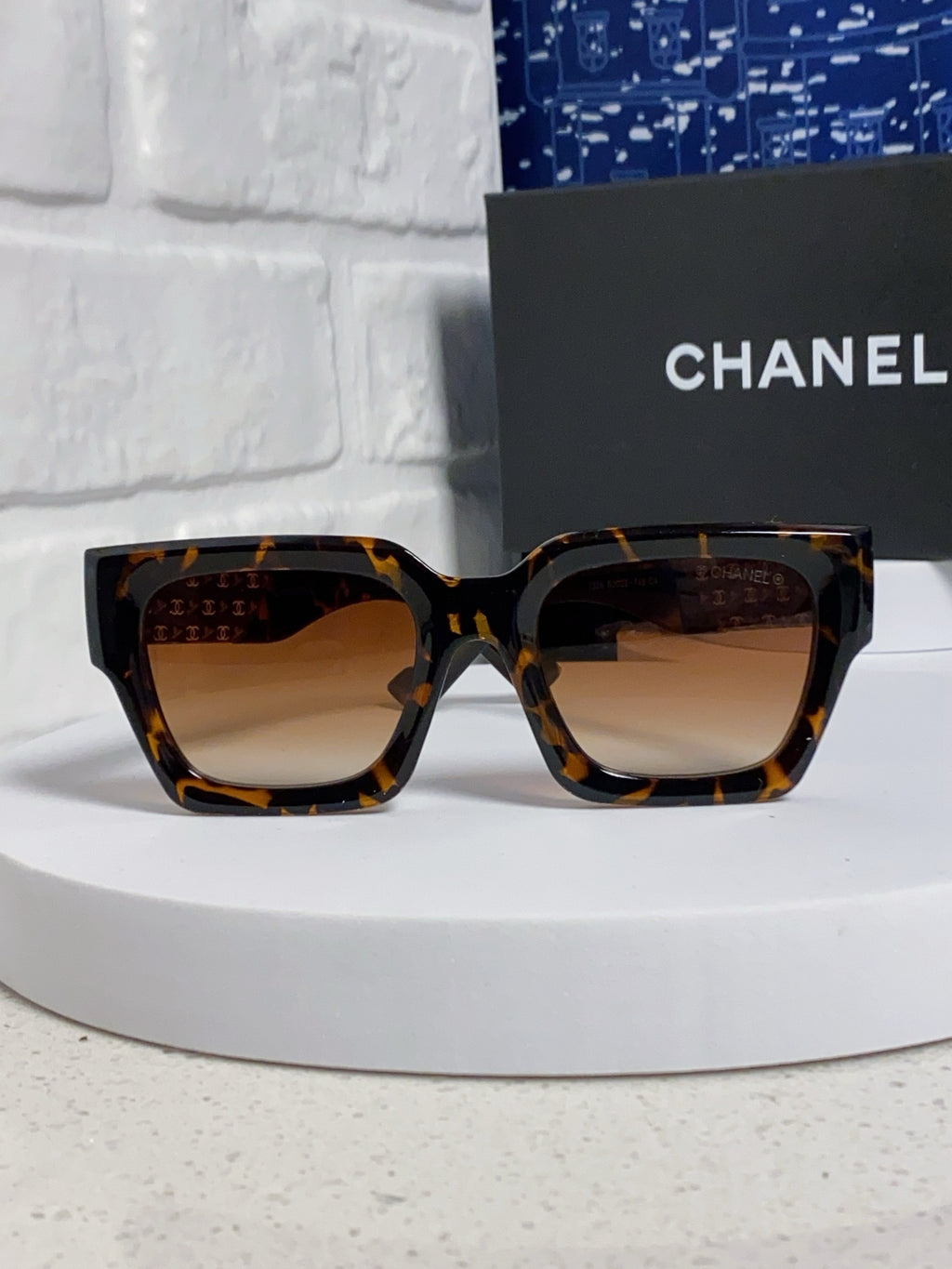 Chanel Polarized Square Brown Lens Sunglasses for Women - 398498 - detail image 2