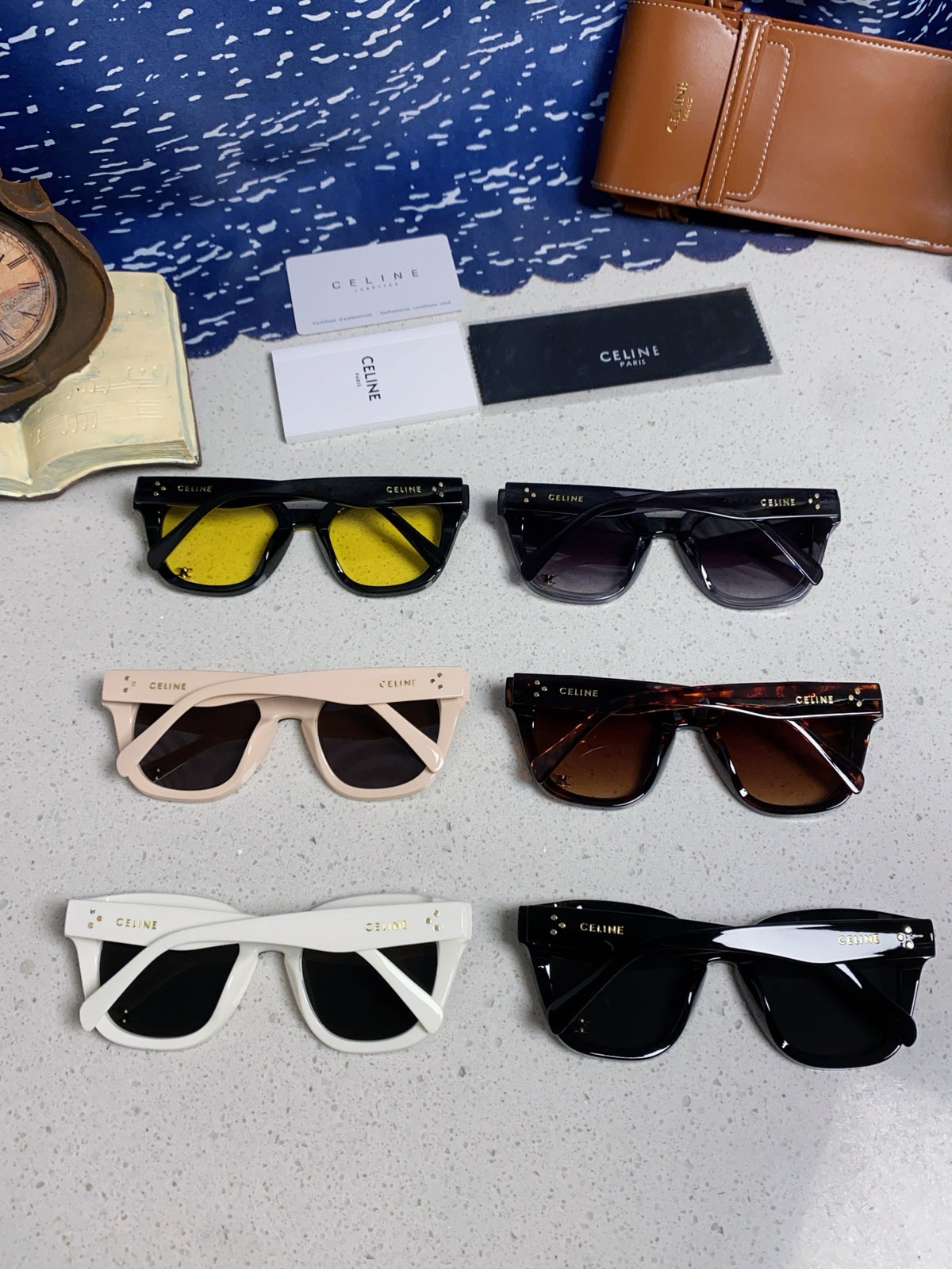 Celine Square Gray Lens Sunglasses for Men & Women - 432022 - detail image 11