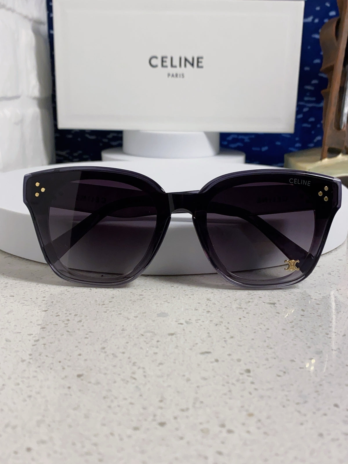 Celine Square Gray Lens Sunglasses for Men & Women - 158430 - detail image 9