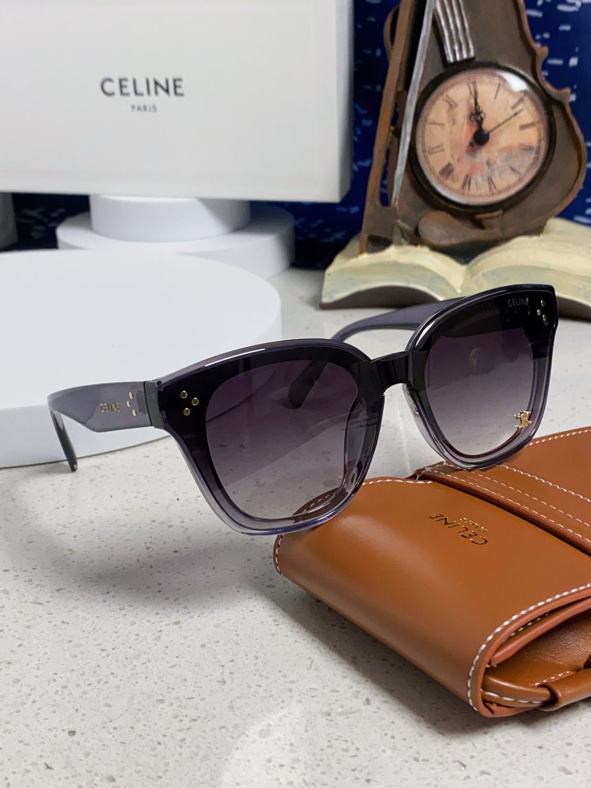 Celine Square Gray Lens Sunglasses for Men & Women - 158430 - detail image 10