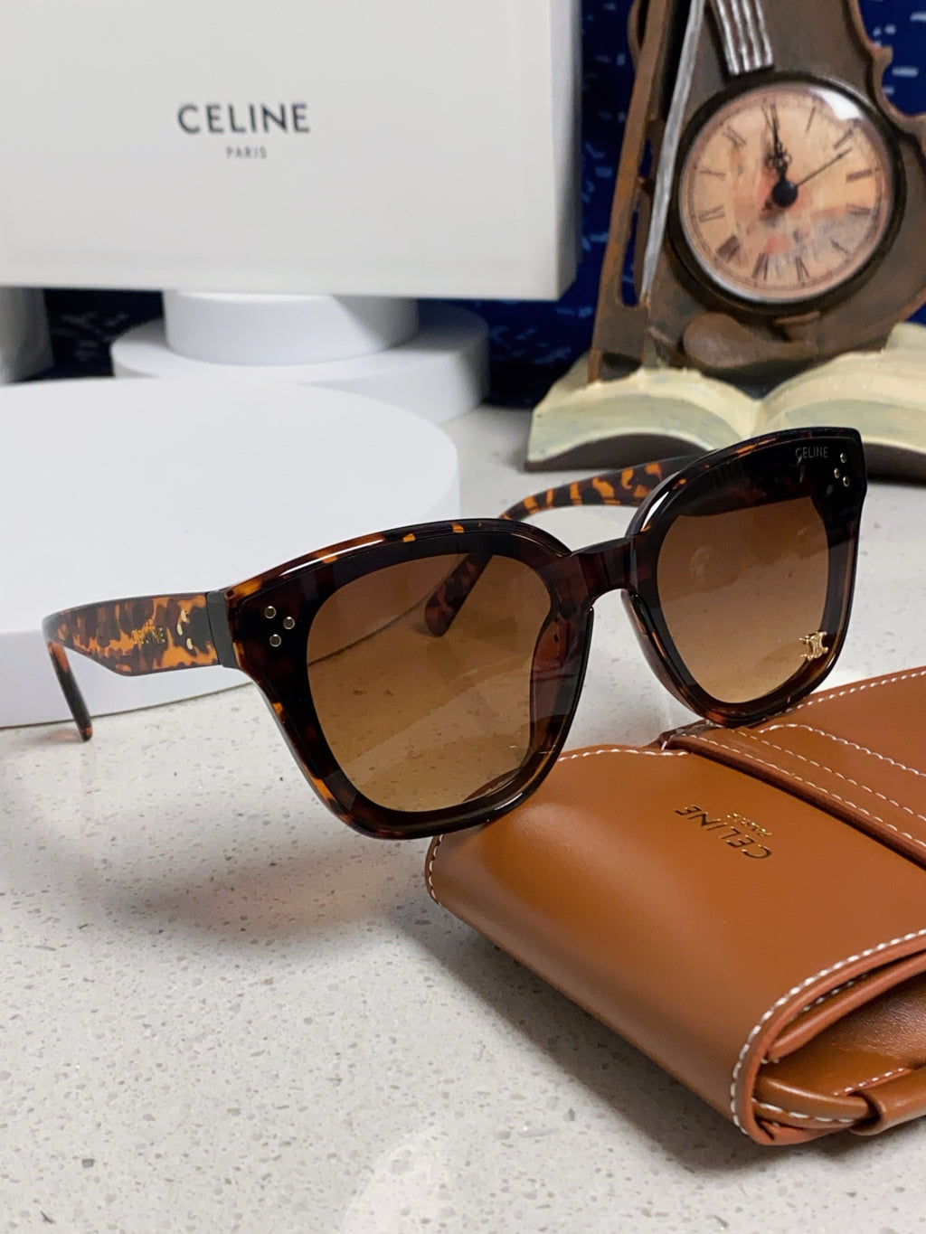 Celine Square Brown Lens Sunglasses for Men & Women - 158431 - detail image 10