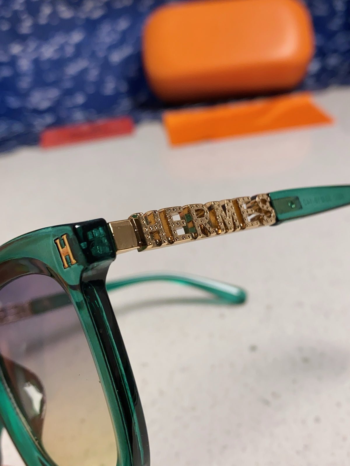 Hermès Metal Square Silver Lens Sunglasses for Men & Women - 158686 - detail image 7