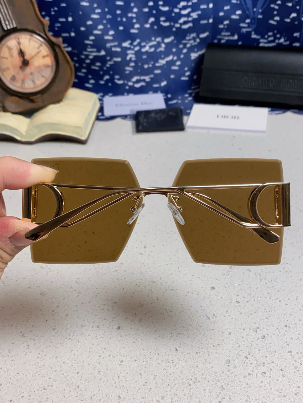 Dior 30MONTAIGNE Lightweight Rimless Brown Lens Sunglasses for Men & - 415360 - detail image 5