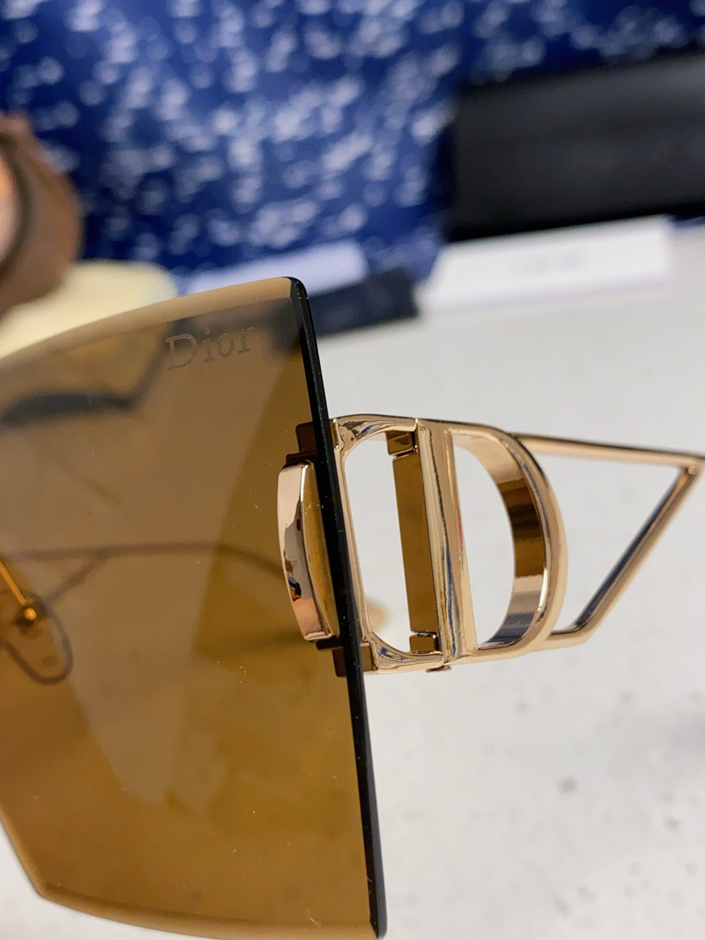 Dior 30MONTAIGNE Lightweight Rimless Brown Lens Sunglasses for Men & - 415360 - detail image 7