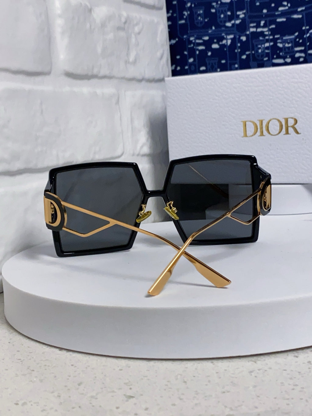 Dior Square Gold Lens Sunglasses for Women - 415411 - detail image 3