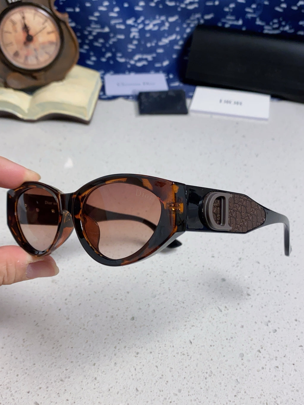 Dior Polarized Fashion Silver Lens Sunglasses for Women - 431738 - detail image 6