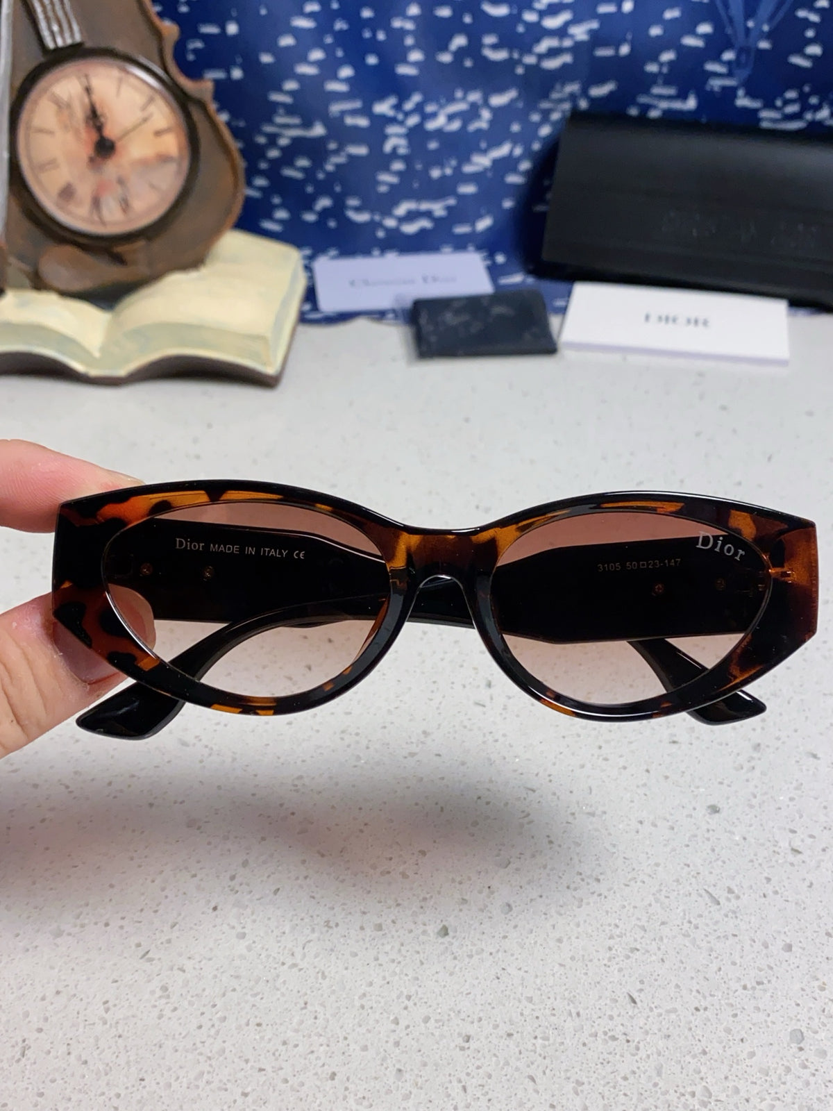 Dior Polarized Fashion Silver Lens Sunglasses for Women - 431738 - detail image 4