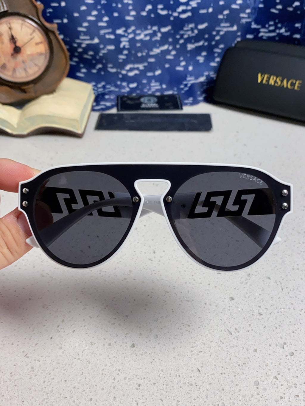 Versace Fashion Silver Lens Sunglasses for Men & Women - 867236 - detail image 4