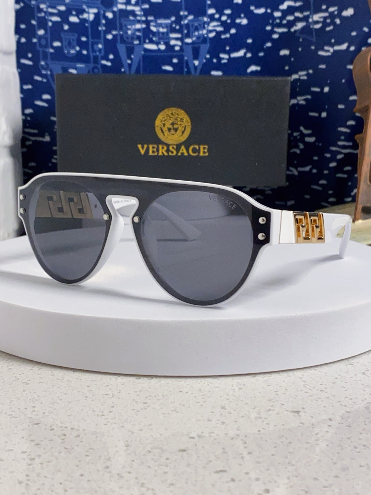 Versace Fashion Silver Lens Sunglasses for Men & Women - 867236