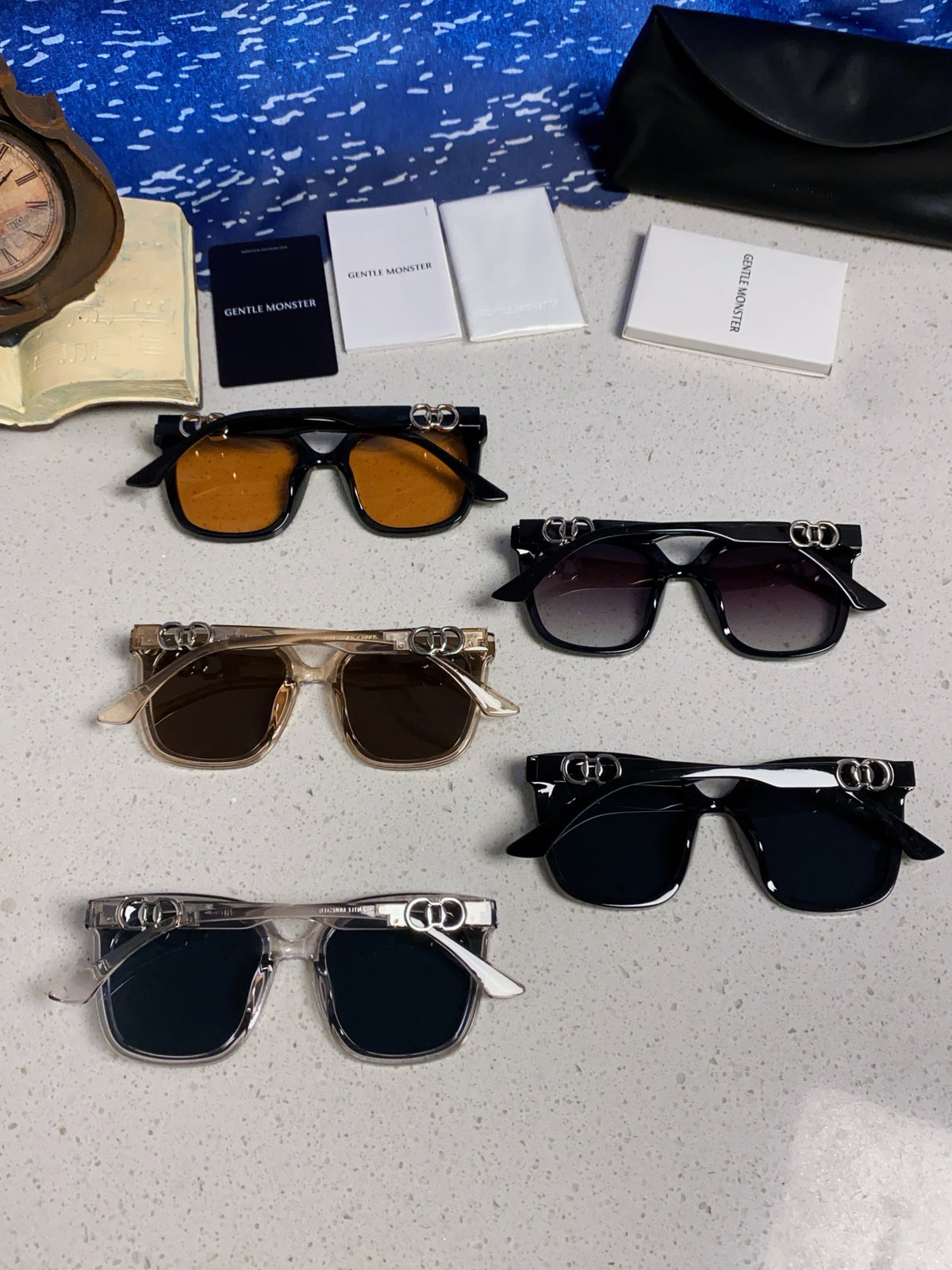 Gentle Monster ANGEL Oversized Blue Lens Sunglasses for Women - detail image 11