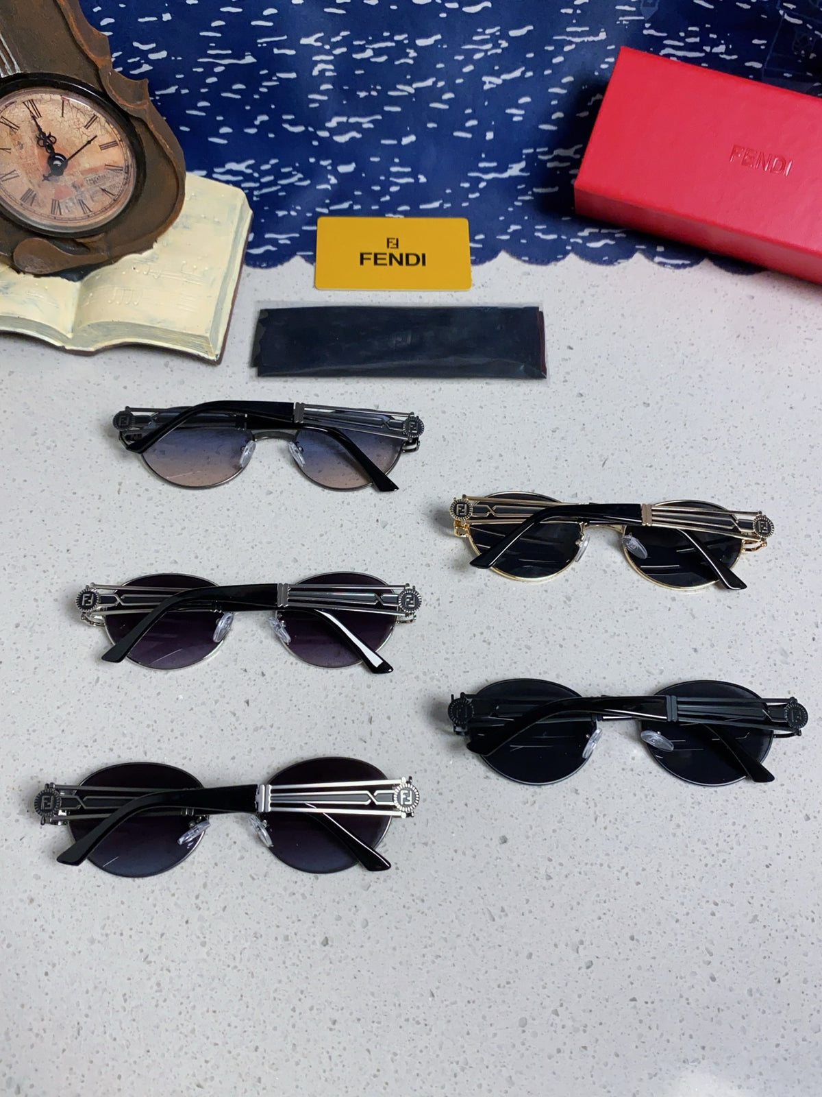 Fendi Metal Oval Silver Lens Sunglasses for Men & Women - 466207 - detail image 10